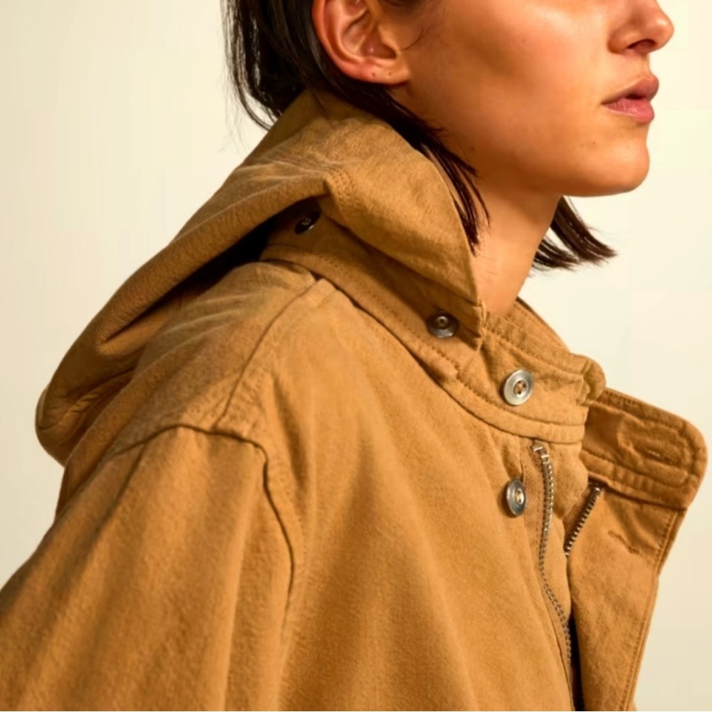 Everlane Canvas Organic Cotton Parka Size Small - Picture 2 of 13